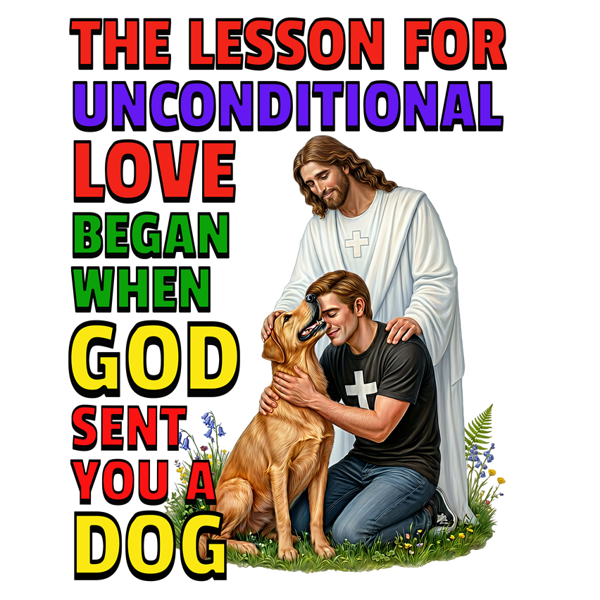 God Sent You A Dog - Mens - 1A. Inspirational - Dog Lovers T-shirt