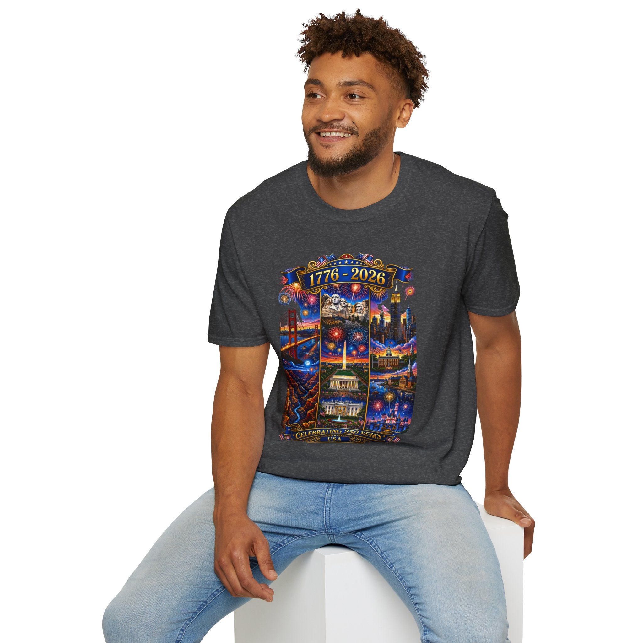 1776–2026 Celebrating 250 Years Patriotic USA Anniversary T-Shirt V2