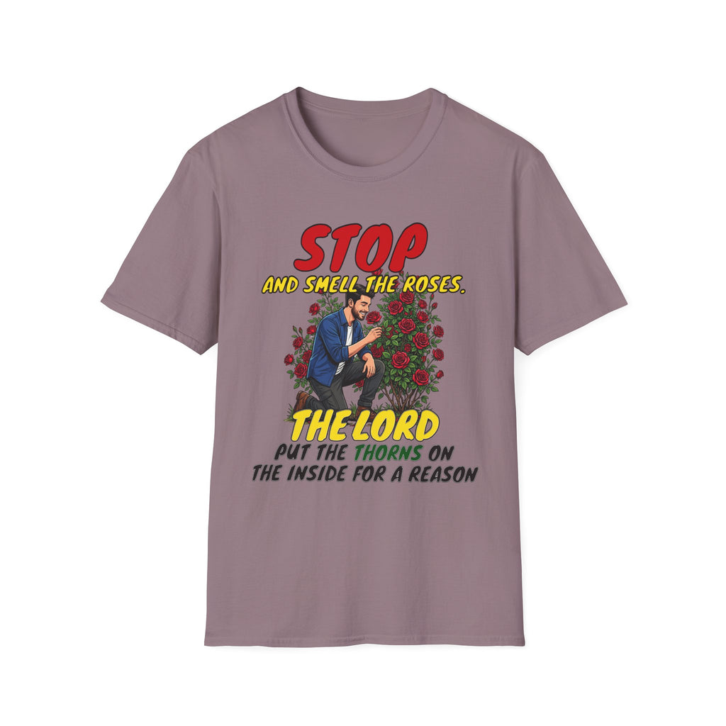 "Stop and Smell the Roses" - Faith Based Christian Inspirational Tee - Boys / Men 2A