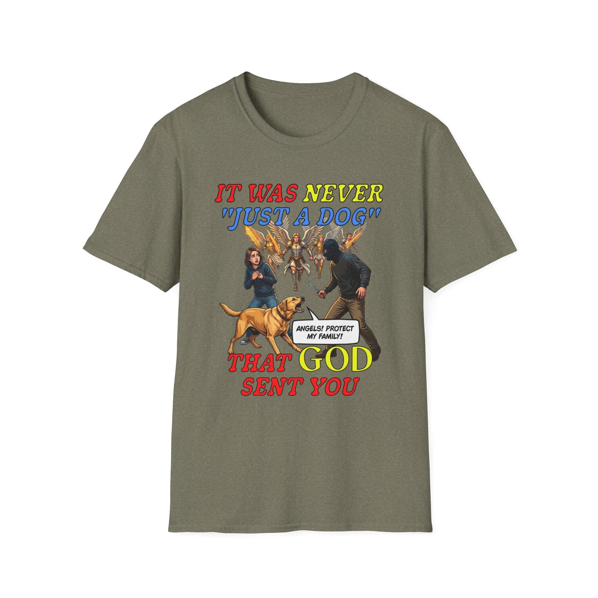 Dog Lovers "It Was Never Just A Dog" Faith Based Dog Lovers T-Shirt.