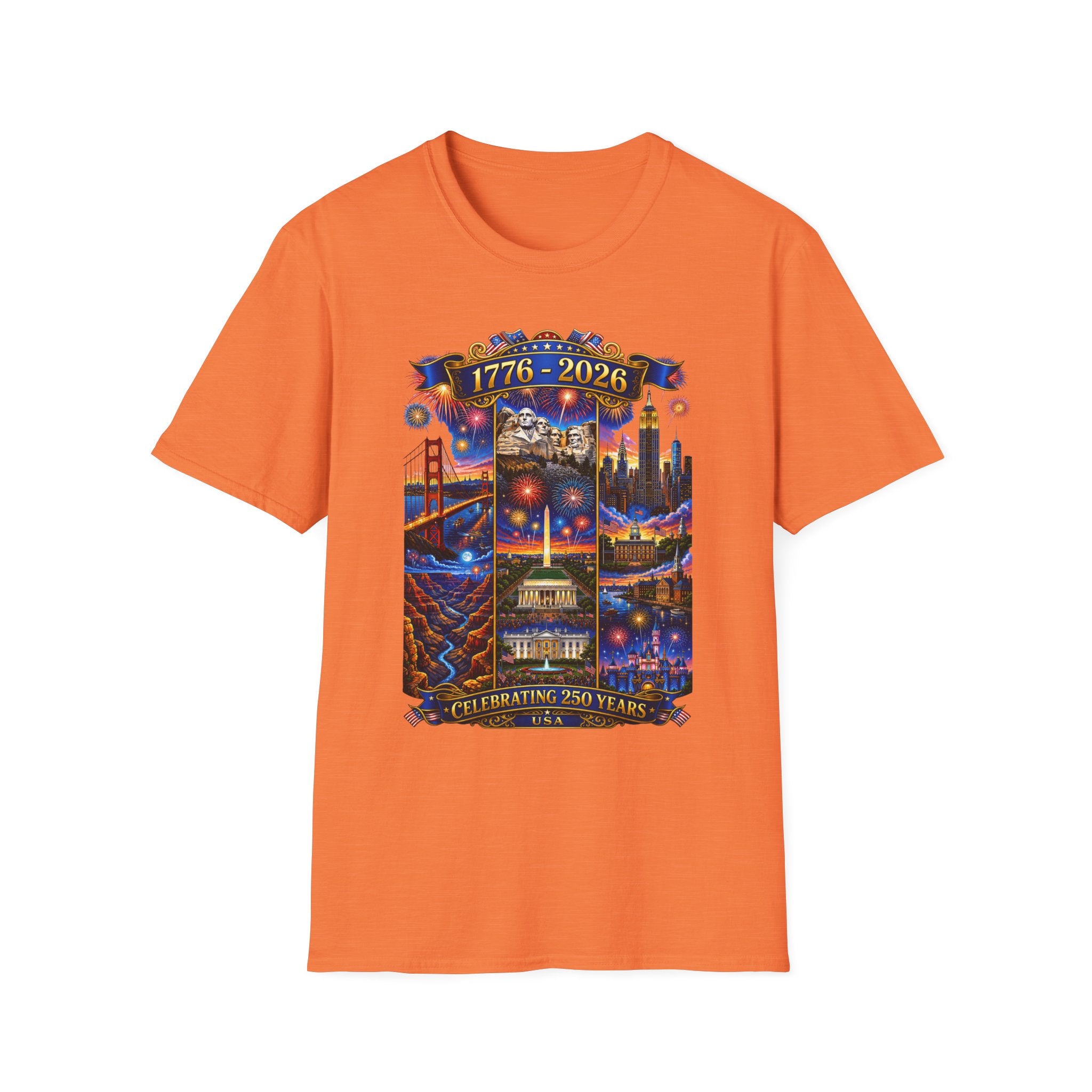 1776–2026 Celebrating 250 Years Patriotic USA Anniversary T-Shirt V2