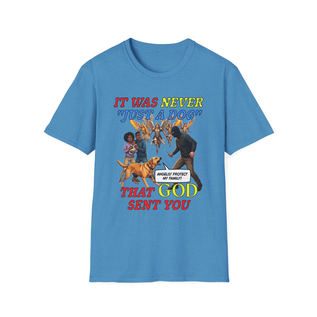 Dog Lovers "It Was Never Just A Dog" Faith Based Dog Lovers T-Shirt.