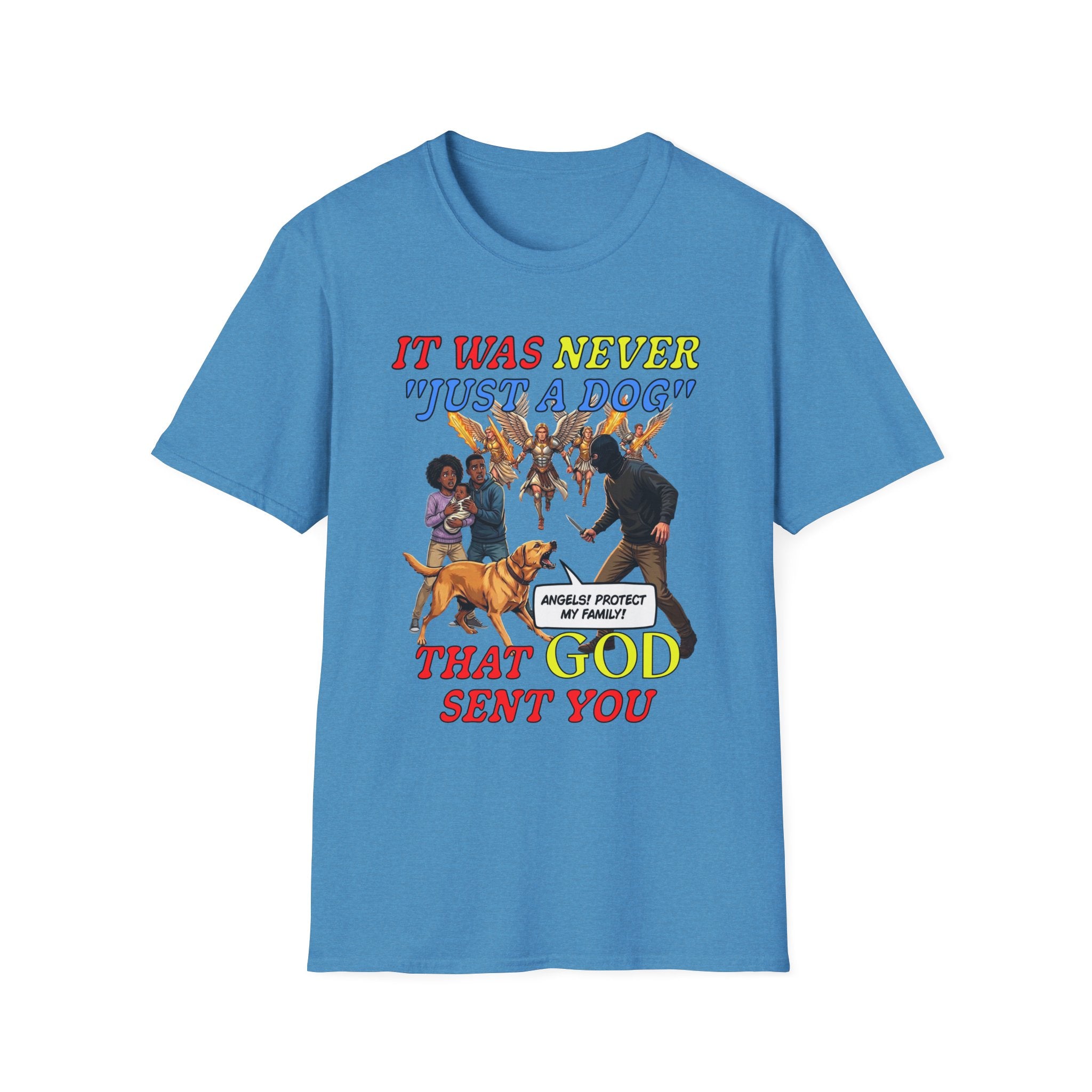 Dog Lovers "It Was Never Just A Dog" Faith Based Dog Lovers T-Shirt.