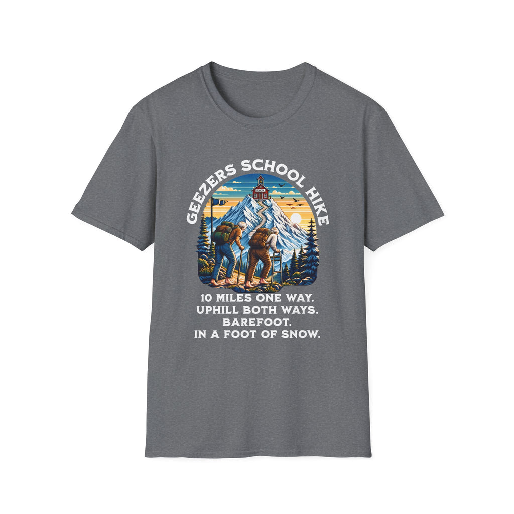 'Geezers School Hike' Mountain Vintage Graphic Tee
