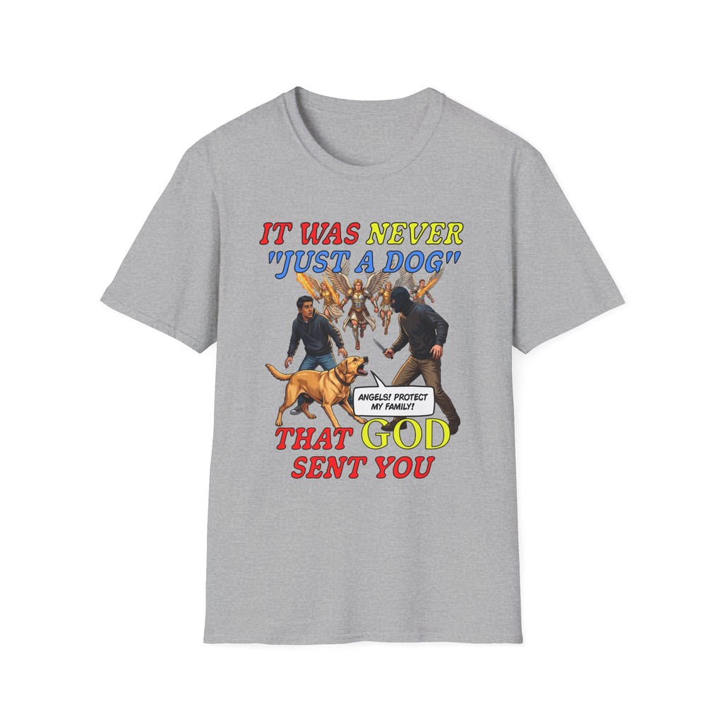 Dog Lovers "It Was Never Just A Dog" Faith Based Dog Lovers T-Shirt.