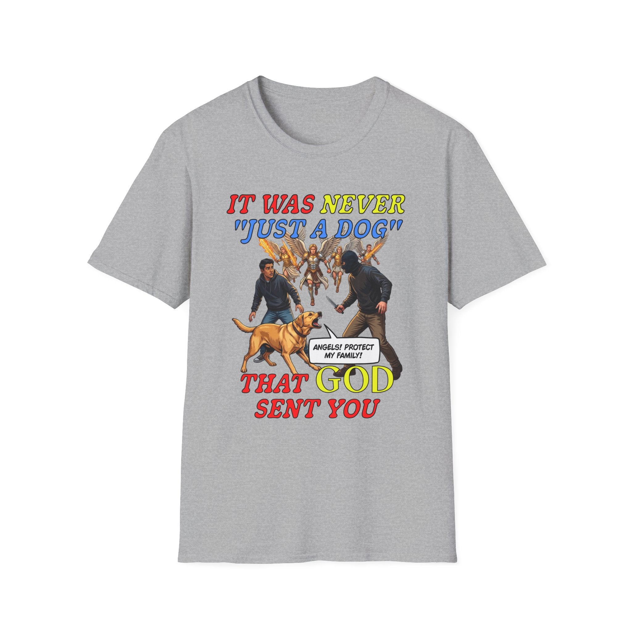 Dog Lovers "It Was Never Just A Dog" Faith Based Dog Lovers T-Shirt.