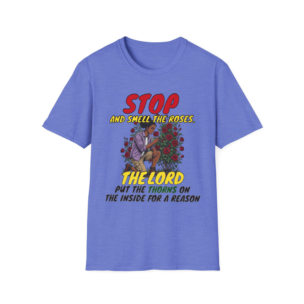 "Stop and Smell the Roses" - Faith Based Christian Inspirational Tee - Girls / Women 4A