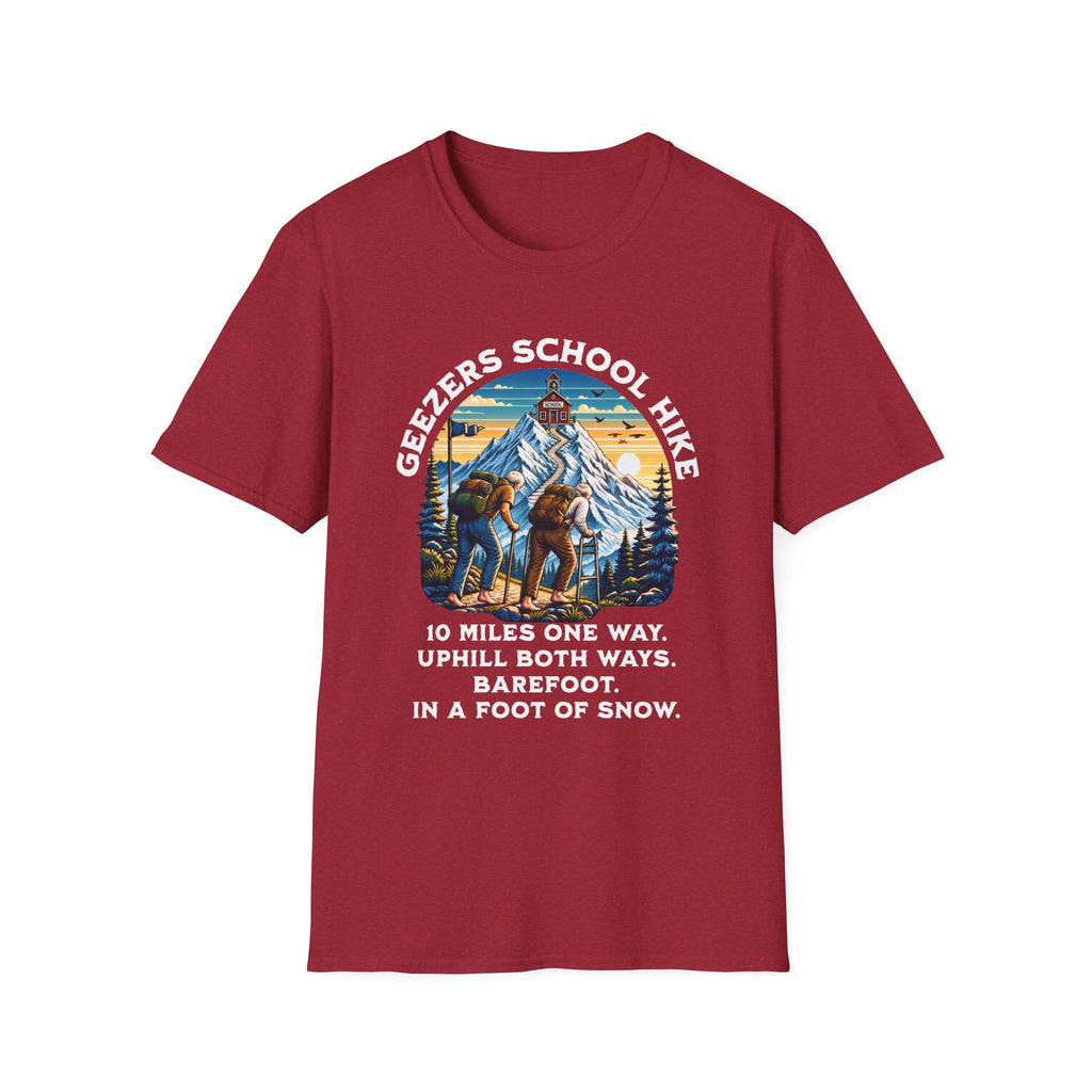'Geezers School Hike' Mountain Vintage Graphic Tee