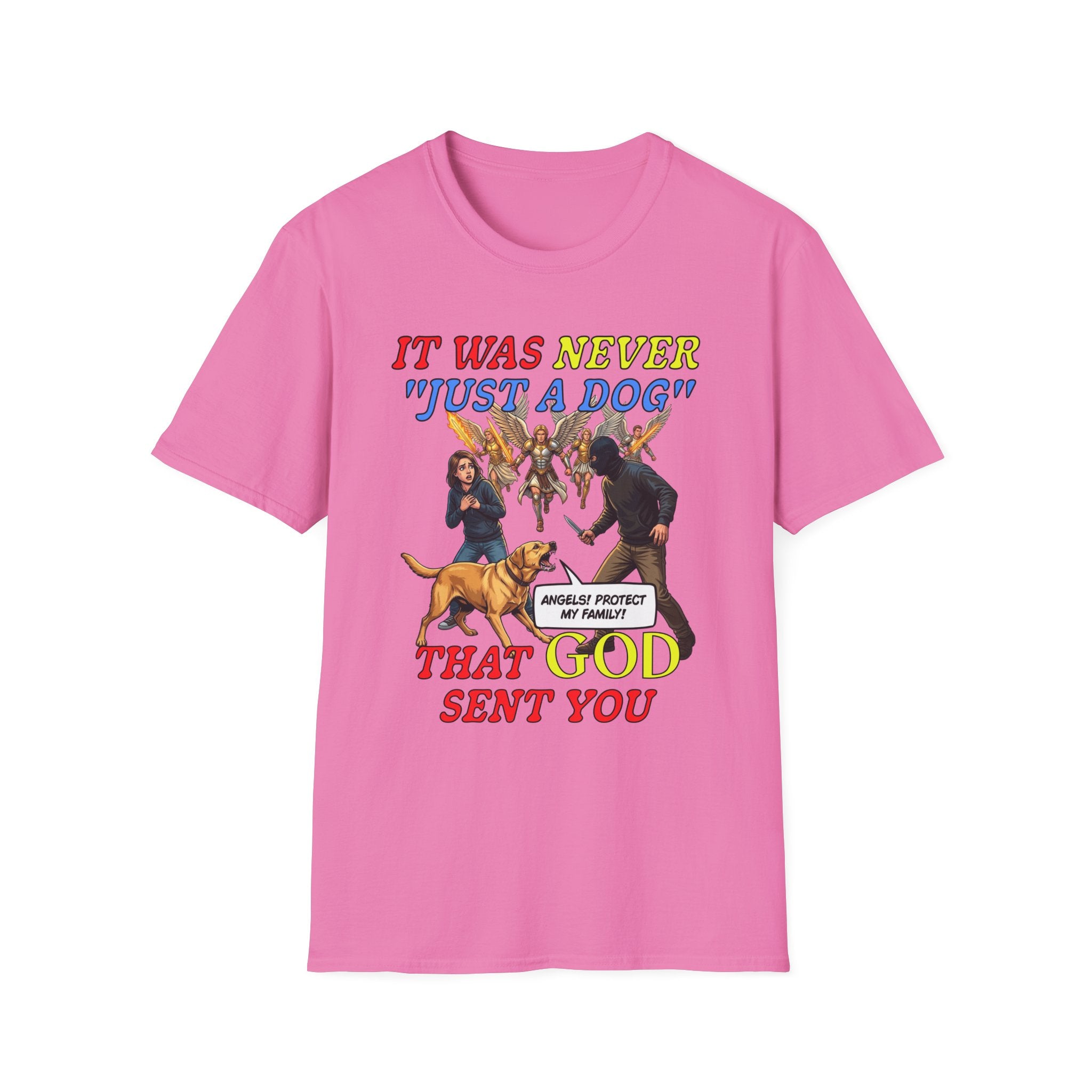 Dog Lovers "It Was Never Just A Dog" Faith Based Dog Lovers T-Shirt.
