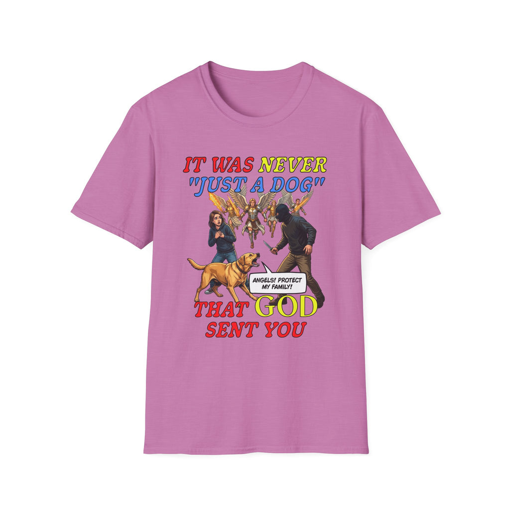 Dog Lovers "It Was Never Just A Dog" Faith Based Dog Lovers T-Shirt.