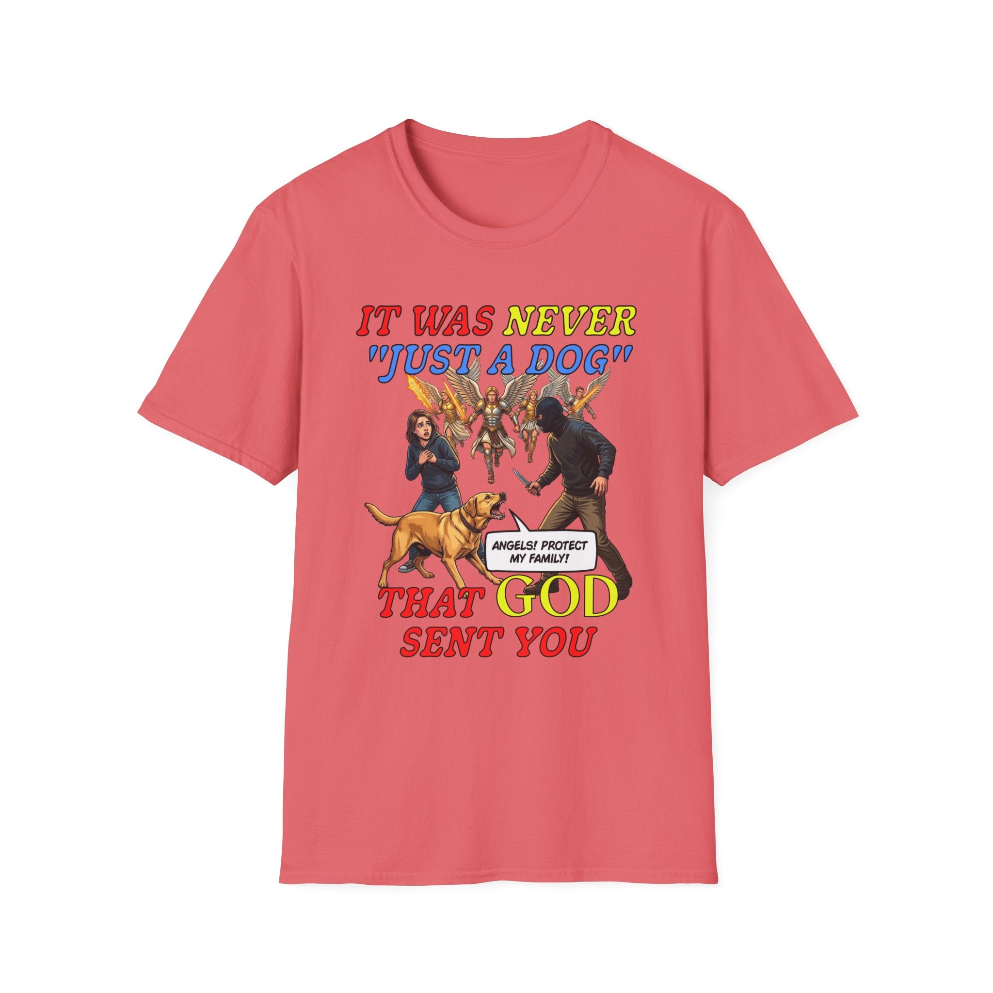 Dog Lovers "It Was Never Just A Dog" Faith Based Dog Lovers T-Shirt.
