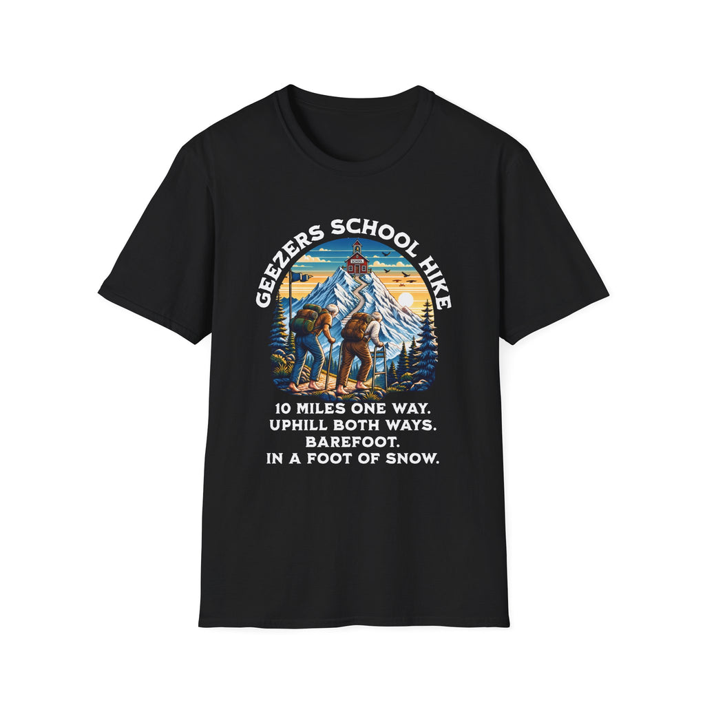 'Geezers School Hike' Mountain Vintage Graphic Tee