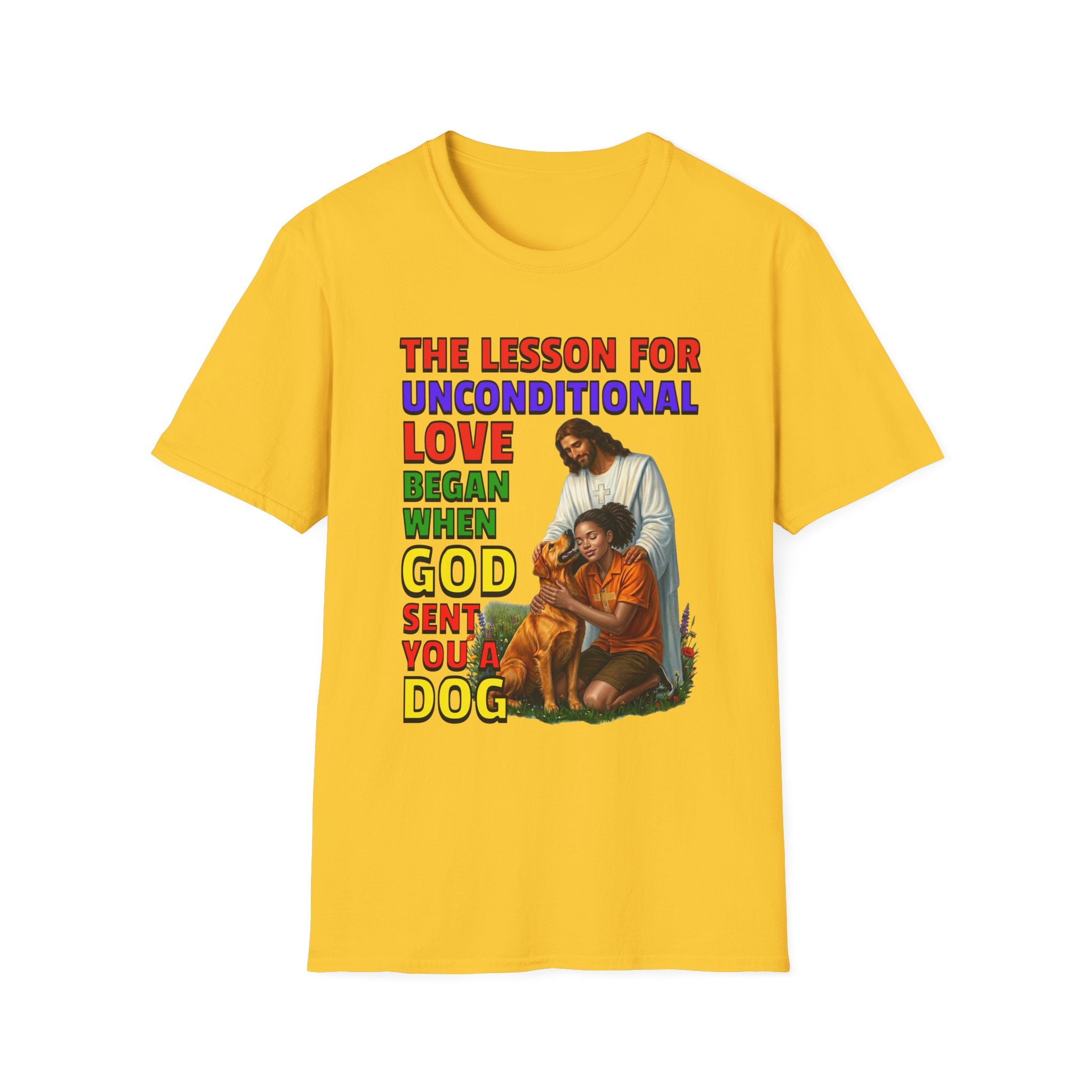 God Sent You A Dog - Young Woman - 1C. Inspirational - Dog Lovers T-shirt