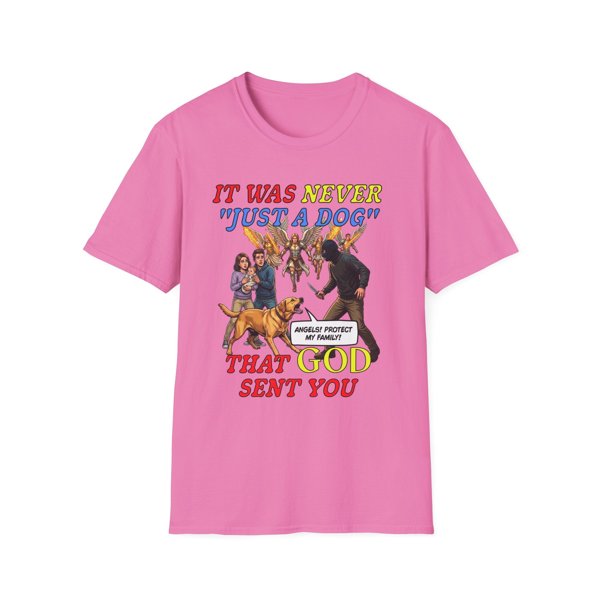 Dog Lovers "It Was Never Just A Dog" Faith Based Dog Lovers T-Shirt.