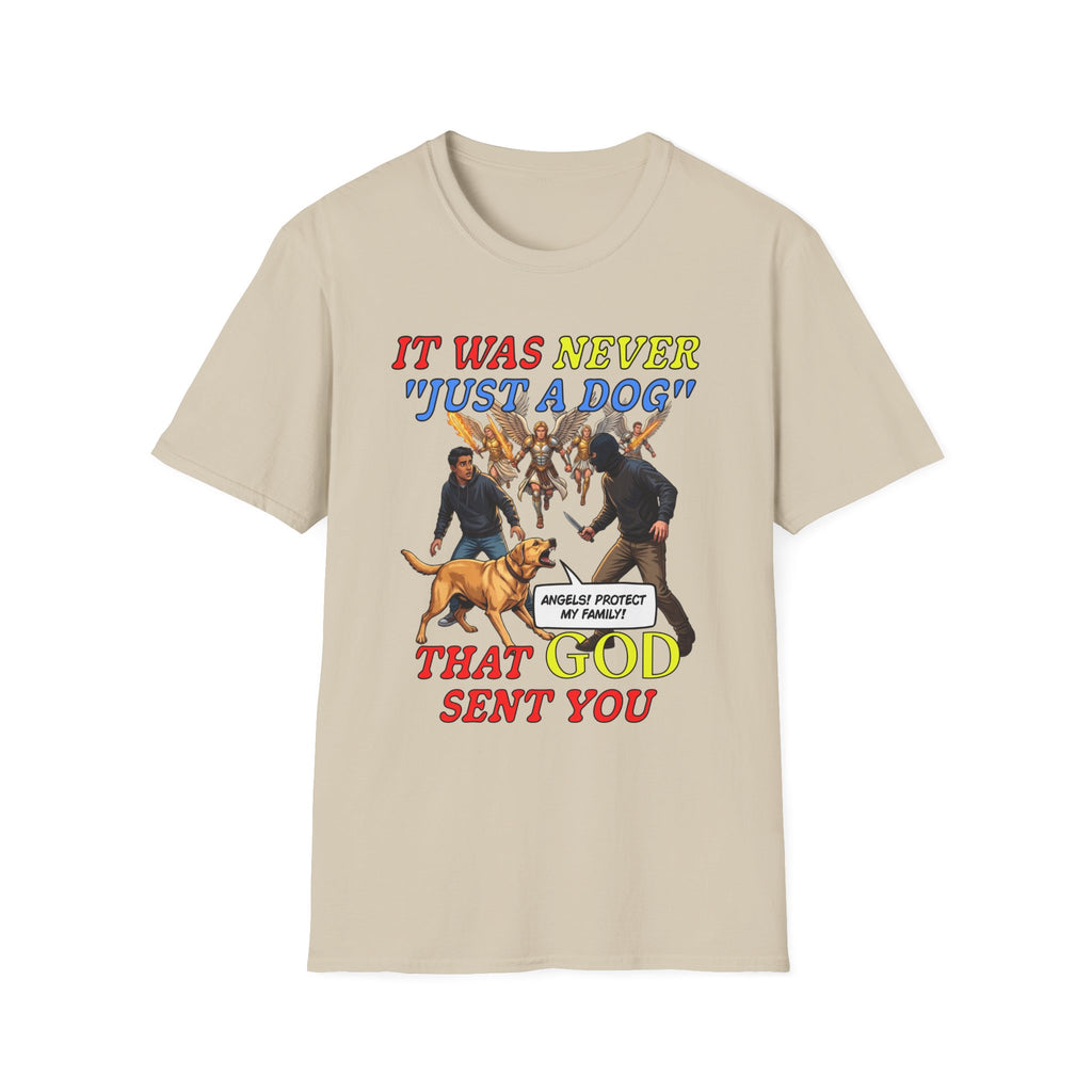 Dog Lovers "It Was Never Just A Dog" Faith Based Dog Lovers T-Shirt.