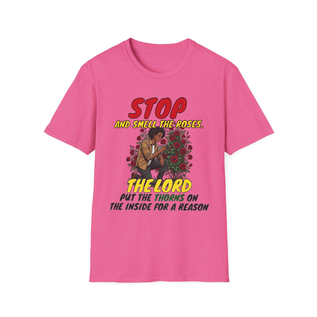 "Stop and Smell the Roses" - Faith Based Christian Inspirational Tee - Girls / Women 5A