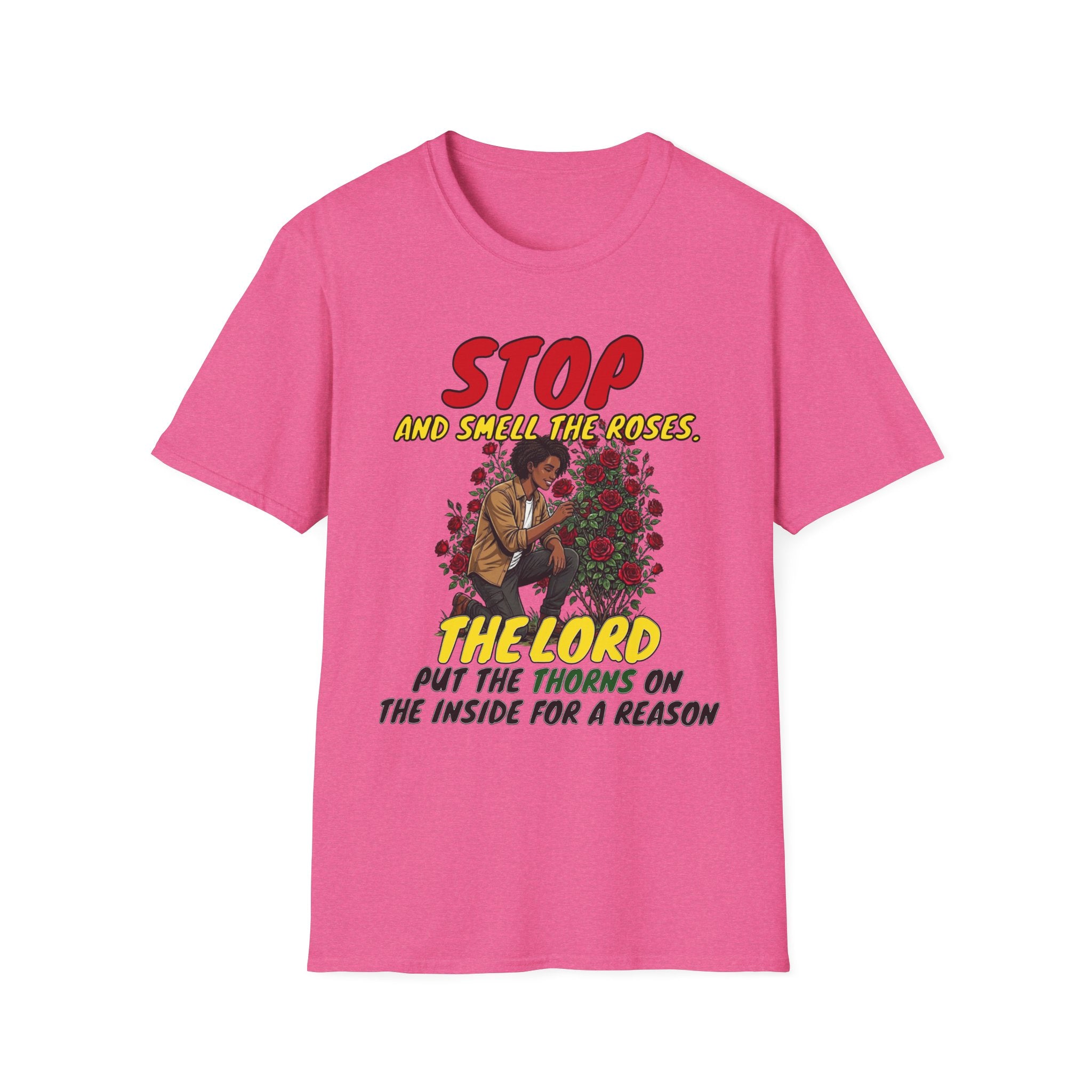 "Stop and Smell the Roses" - Faith Based Christian Inspirational Tee - Girls / Women 5A