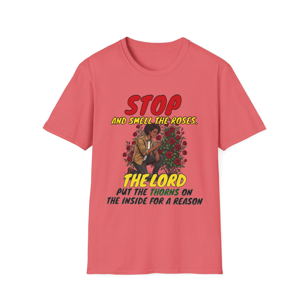 "Stop and Smell the Roses" - Faith Based Christian Inspirational Tee - Girls / Women 5A