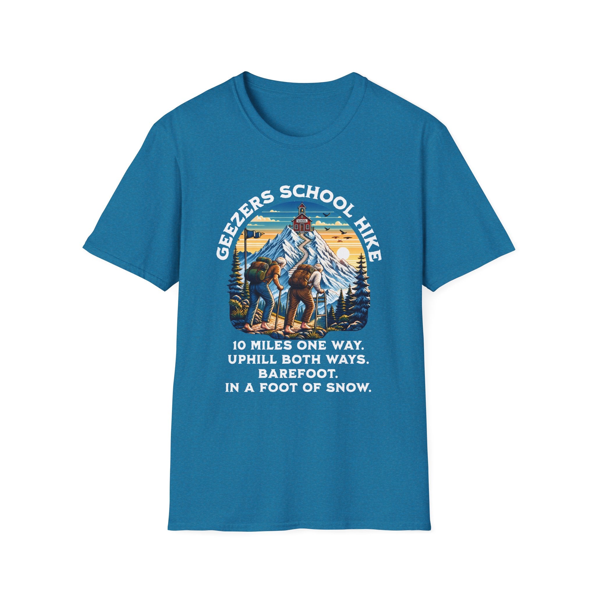 'Geezers School Hike' Mountain Vintage Graphic Tee