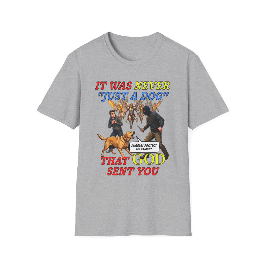 Dog Lovers "It Was Never Just A Dog" Faith Based Dog Lovers T-Shirt.