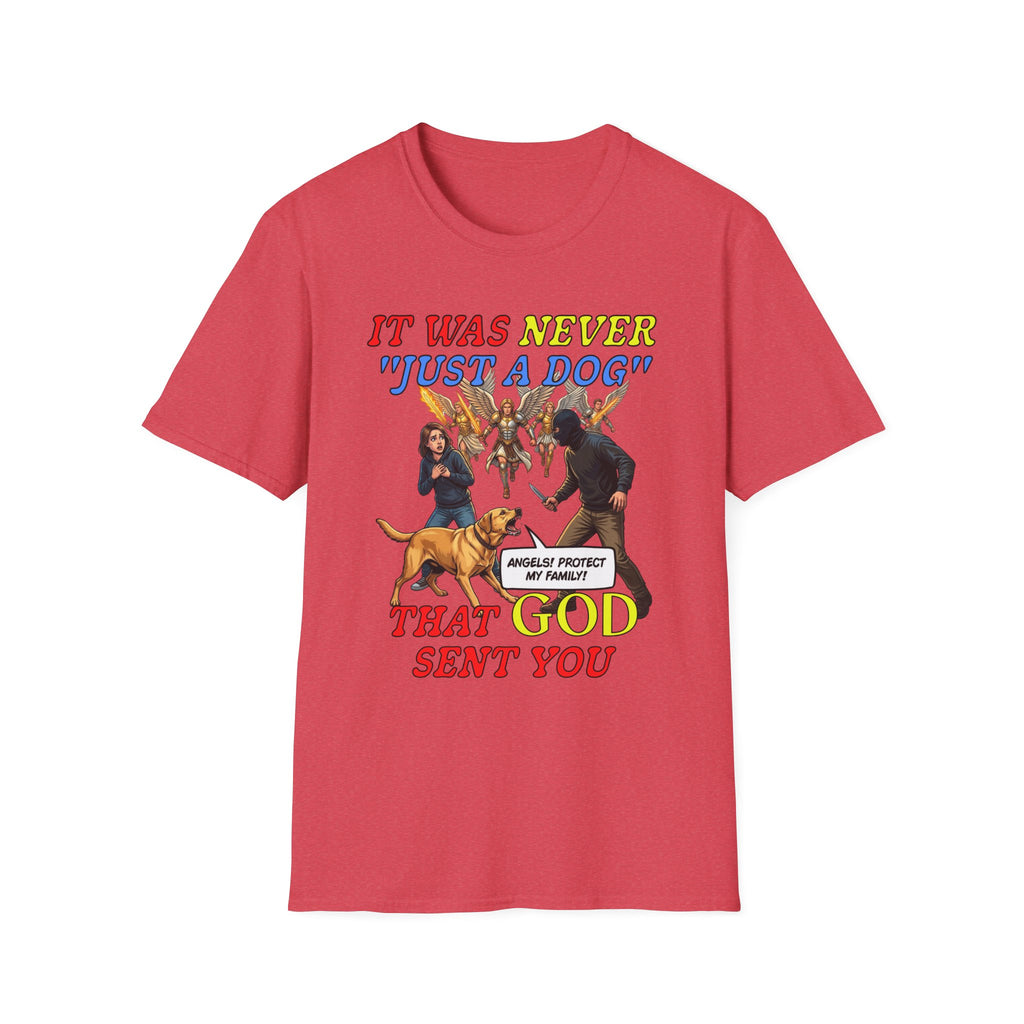 Dog Lovers "It Was Never Just A Dog" Faith Based Dog Lovers T-Shirt.