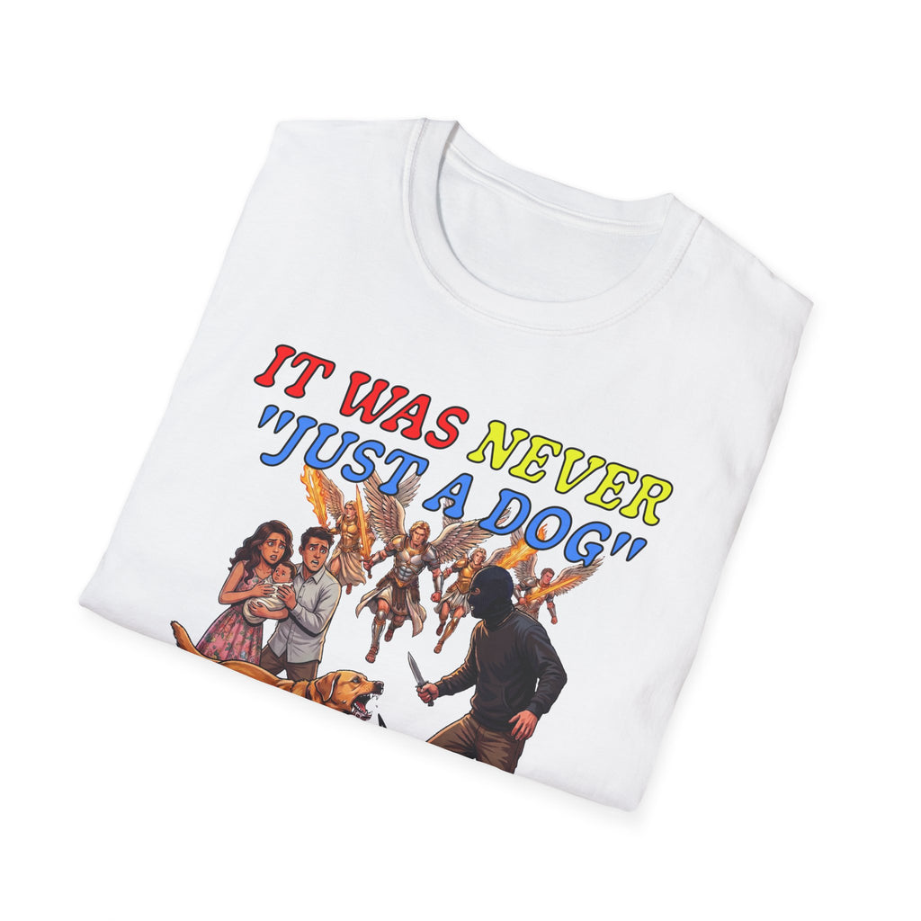 Dog Lovers "It Was Never Just A Dog" Faith Based Dog Lovers T-Shirt.