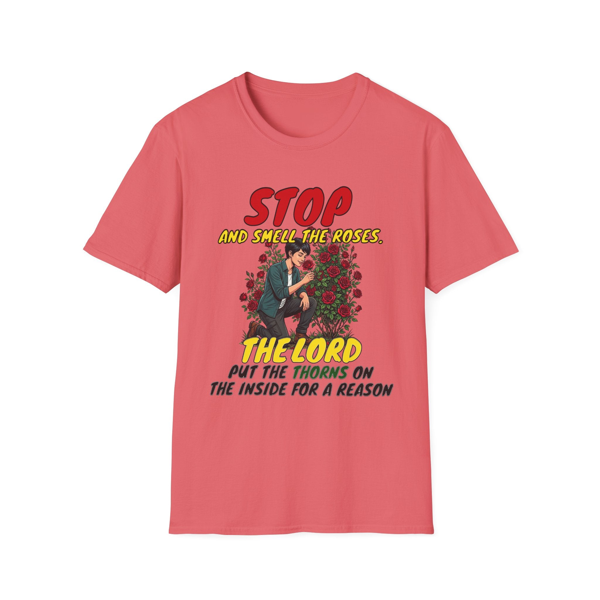 "Stop and Smell the Roses" - Faith Based Christian Inspirational Tee - Girls / Women 3A