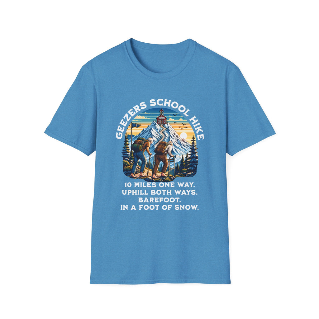 'Geezers School Hike' Mountain Vintage Graphic Tee