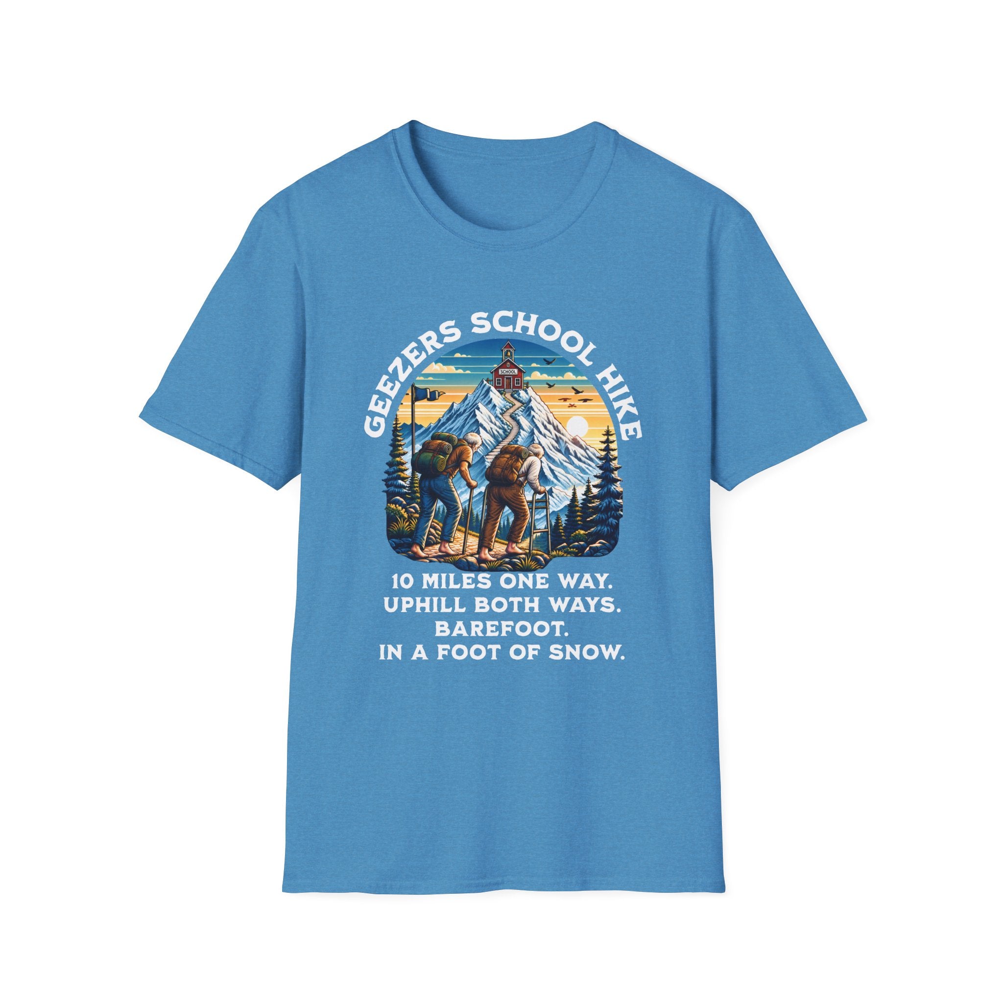 'Geezers School Hike' Mountain Vintage Graphic Tee