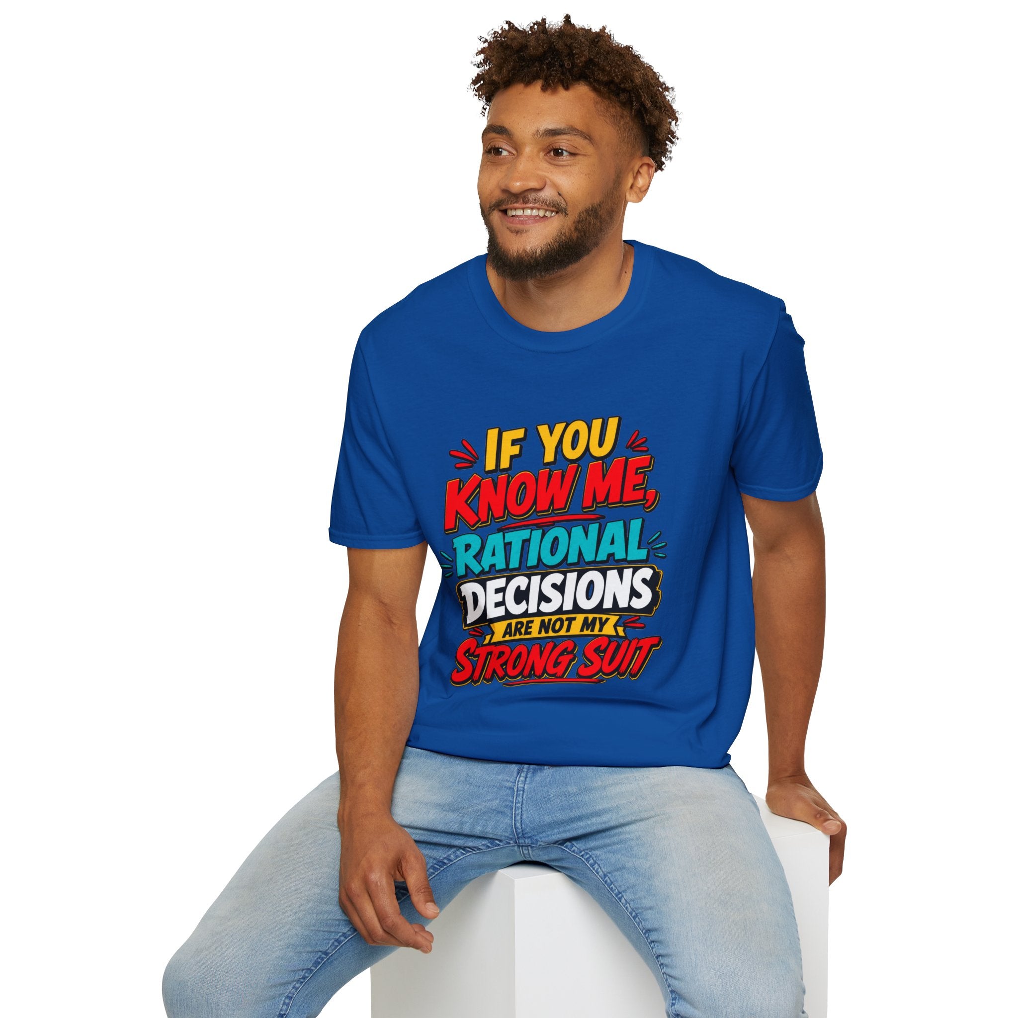 "If You Know Me, Rational": Funny Comic-Style Graphic Tee Shirt V2