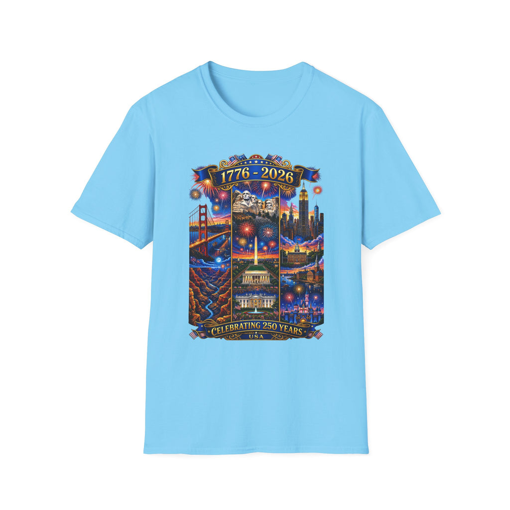 250th Anniversary Independence Day - 1776-2026 Patriotic America T-Shirt — Tee V1