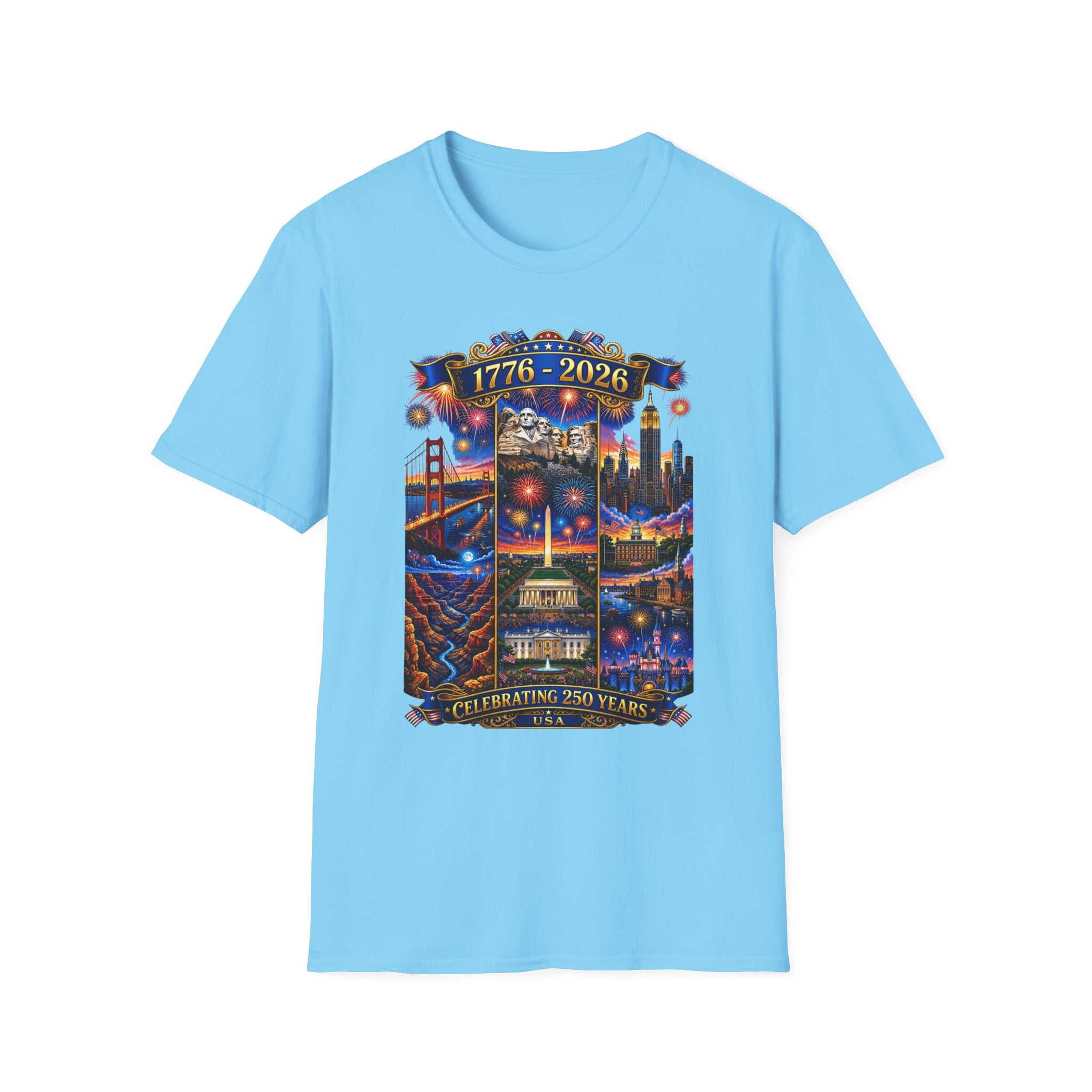 250th Anniversary Independence Day - 1776-2026 Patriotic America T-Shirt — Tee V1