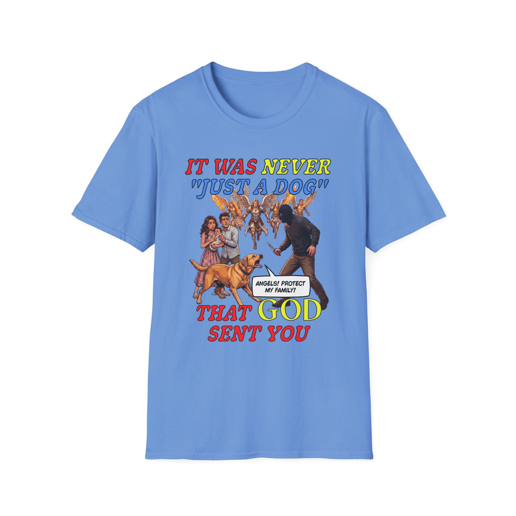 Dog Lovers "It Was Never Just A Dog" Faith Based Dog Lovers T-Shirt.