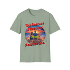 Rescue Dogs Beach Sunset T-Shirt — "My Rescues Rescued Me"