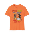 Dog Lovers "It Was Never Just A Dog" Faith Based Dog Lovers T-Shirt.