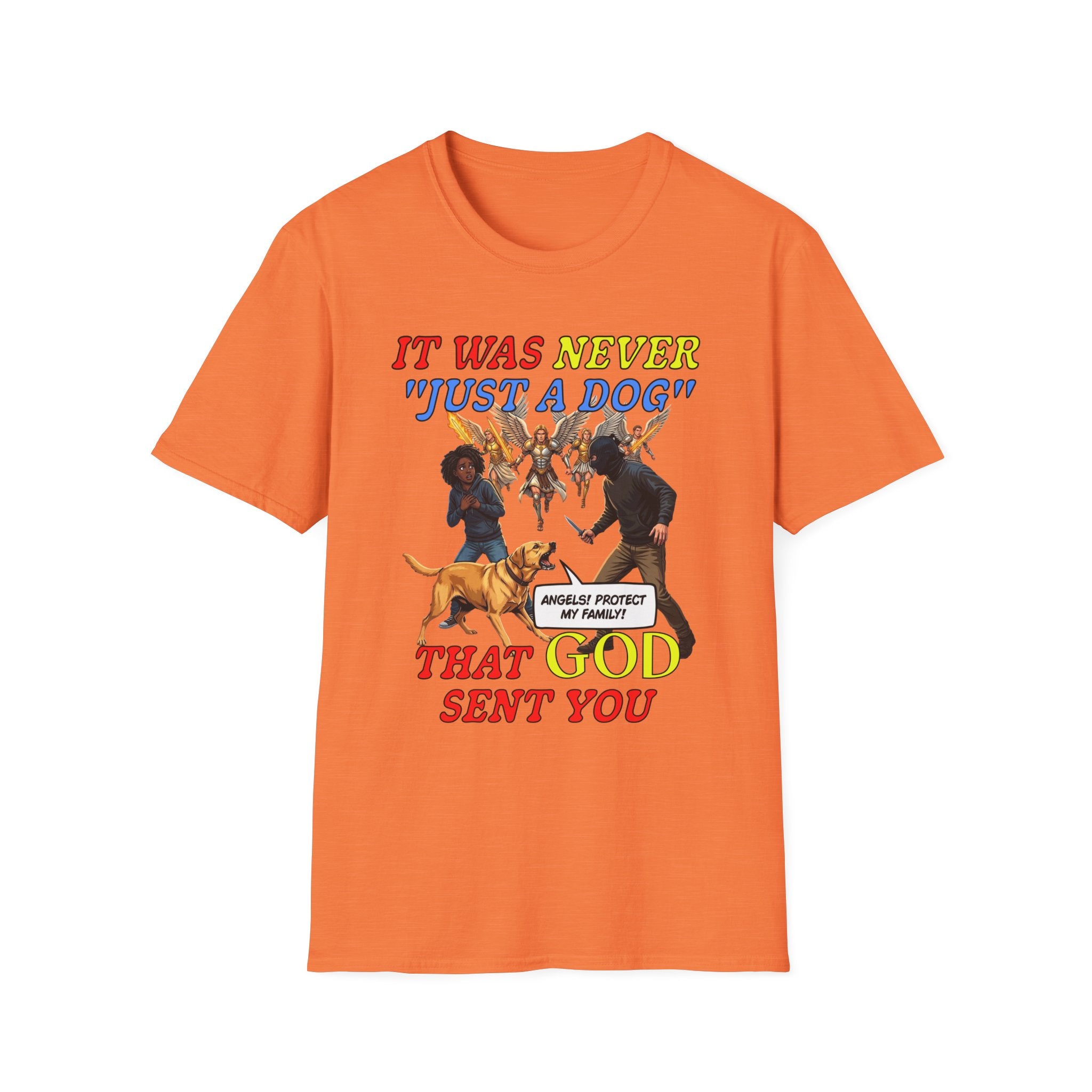 Dog Lovers "It Was Never Just A Dog" Faith Based Dog Lovers T-Shirt.