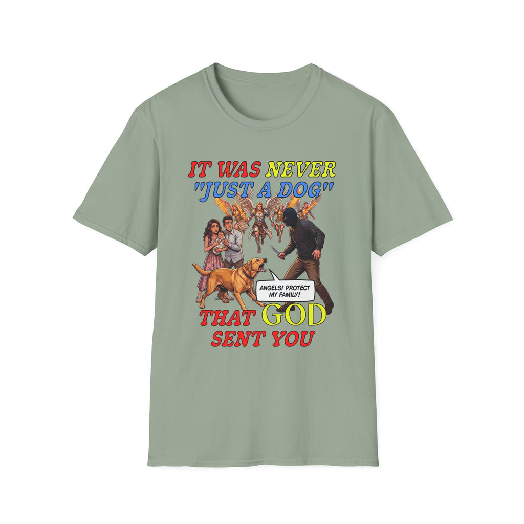 Dog Lovers "It Was Never Just A Dog" Faith Based Dog Lovers T-Shirt.