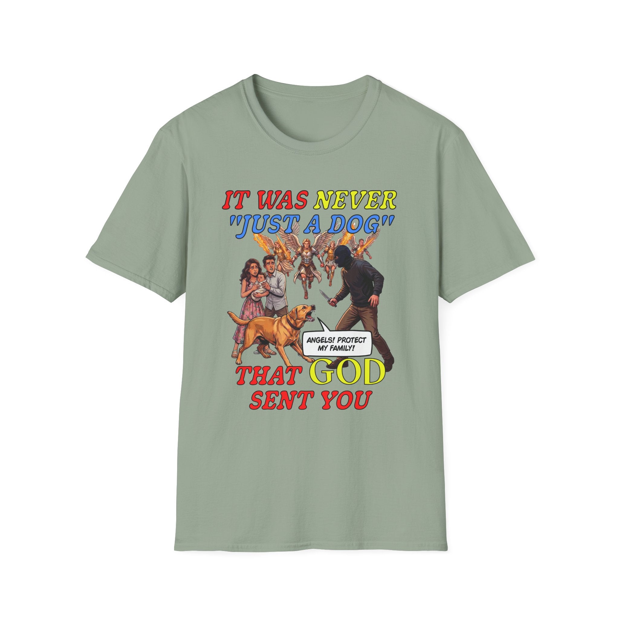 Dog Lovers "It Was Never Just A Dog" Faith Based Dog Lovers T-Shirt.