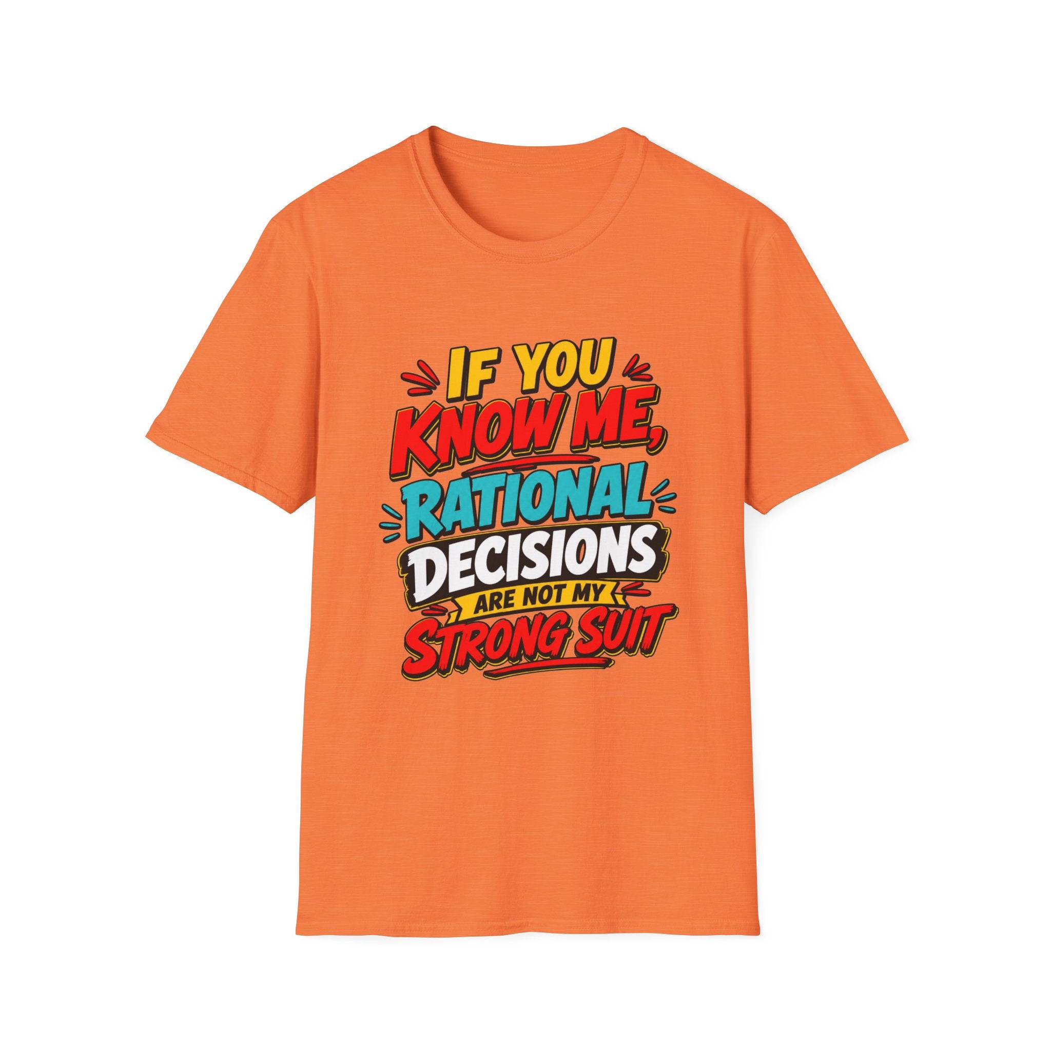 "If You Know Me, Rational": Funny Comic-Style Graphic Tee Shirt V2