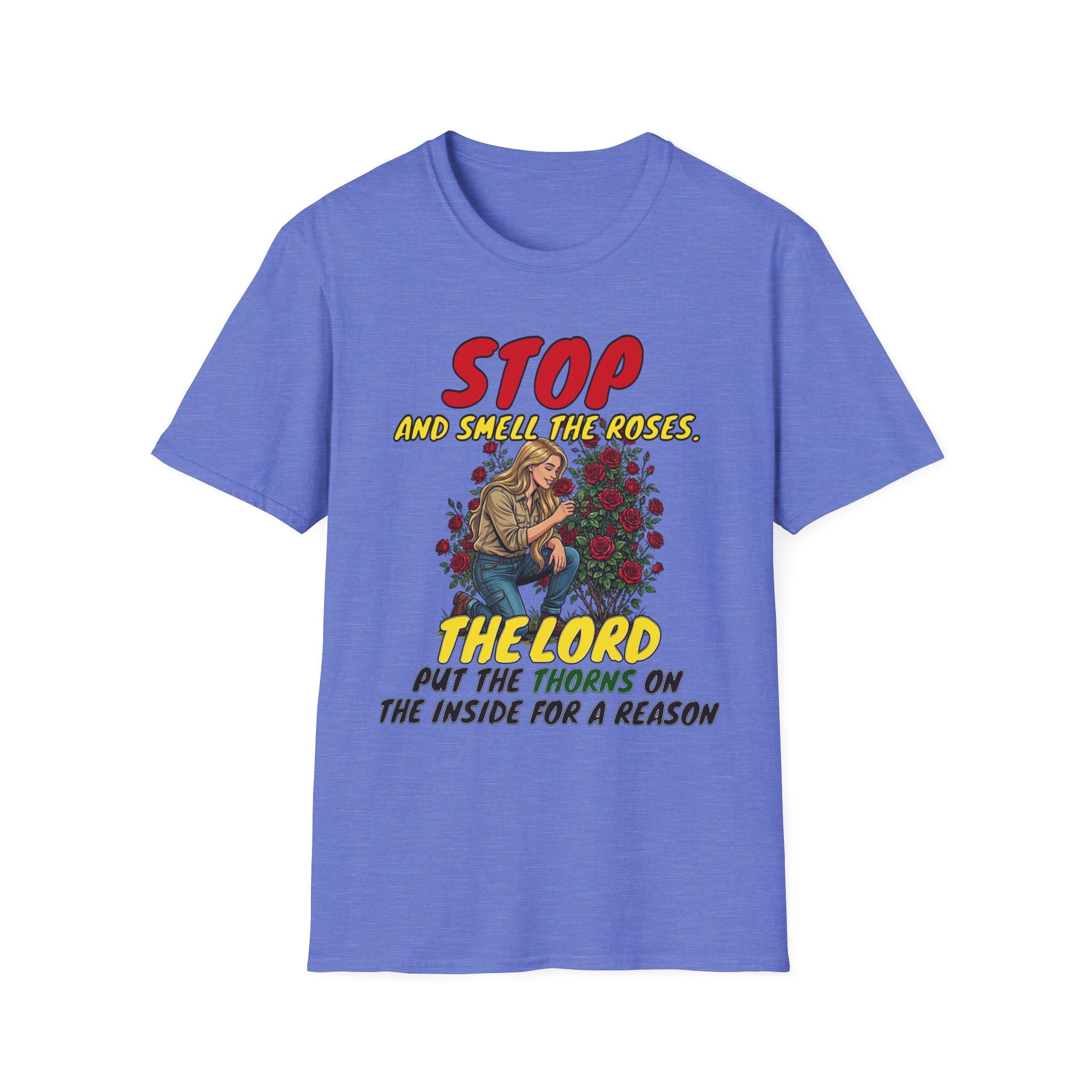 "Stop and Smell the Roses" - Faith Based Christian Inspirational Tee - Girls / Women 1A