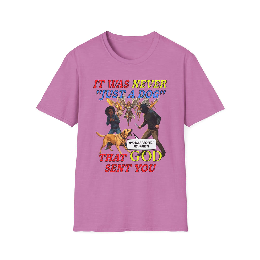Dog Lovers "It Was Never Just A Dog" Faith Based Dog Lovers T-Shirt.