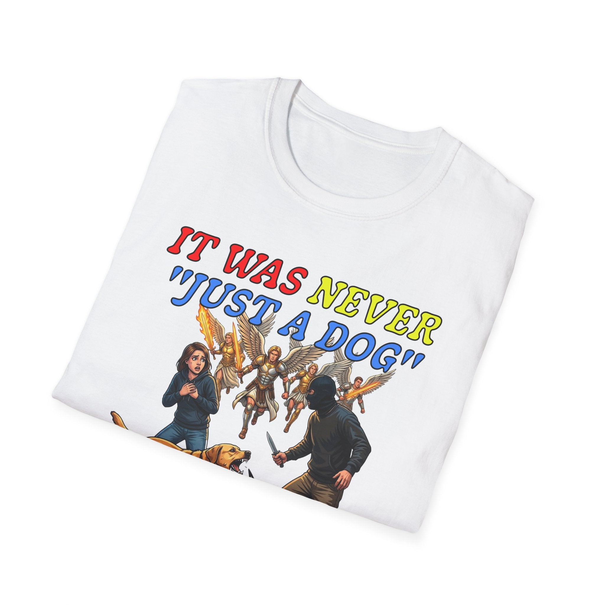 Dog Lovers "It Was Never Just A Dog" Faith Based Dog Lovers T-Shirt.
