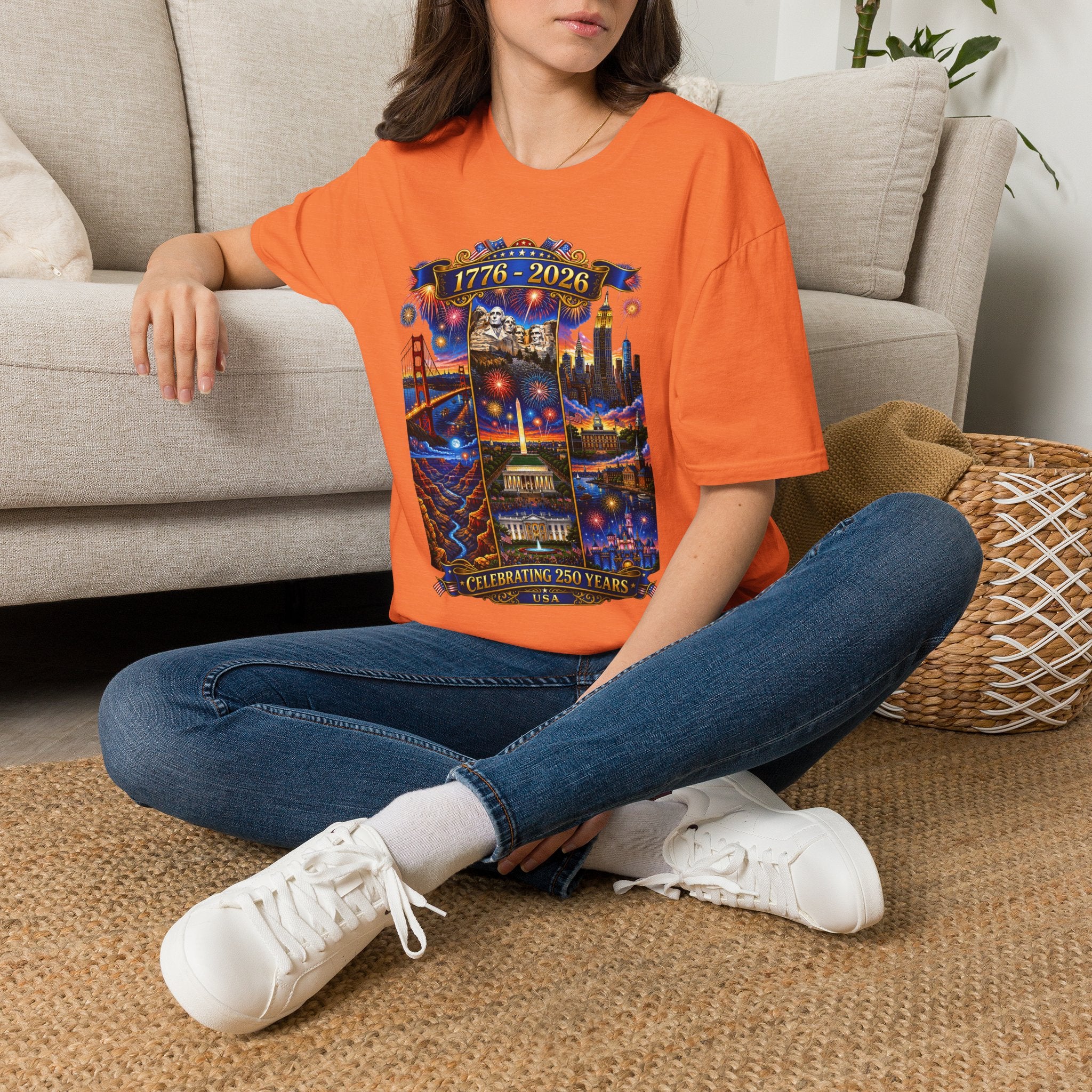 1776–2026 Celebrating 250 Years Patriotic USA Anniversary T-Shirt V2