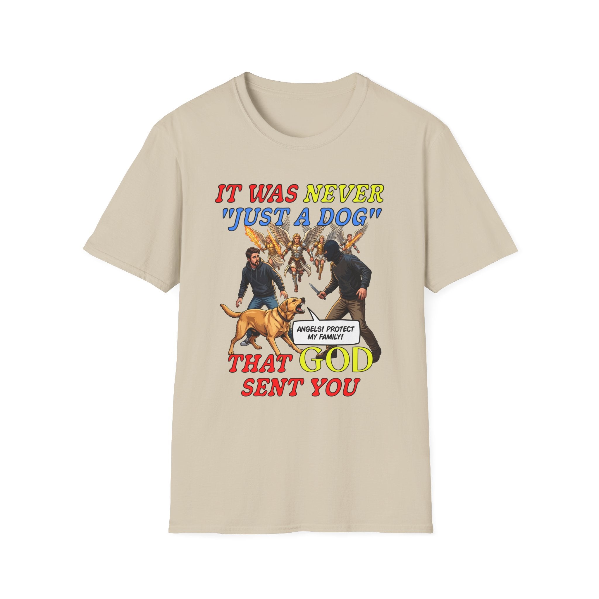 Dog Lovers "It Was Never Just A Dog" Faith Based Dog Lovers T-Shirt.