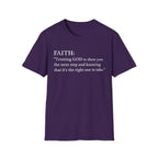 Faith Definition T-Shirt — "Trusting GOD to show you the next step" Christian Tee