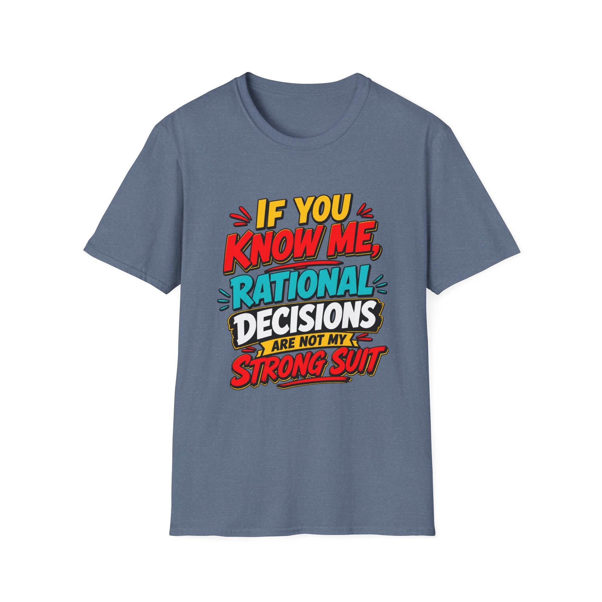 "If You Know Me, Rational": Funny Comic-Style Graphic Tee Shirt V2
