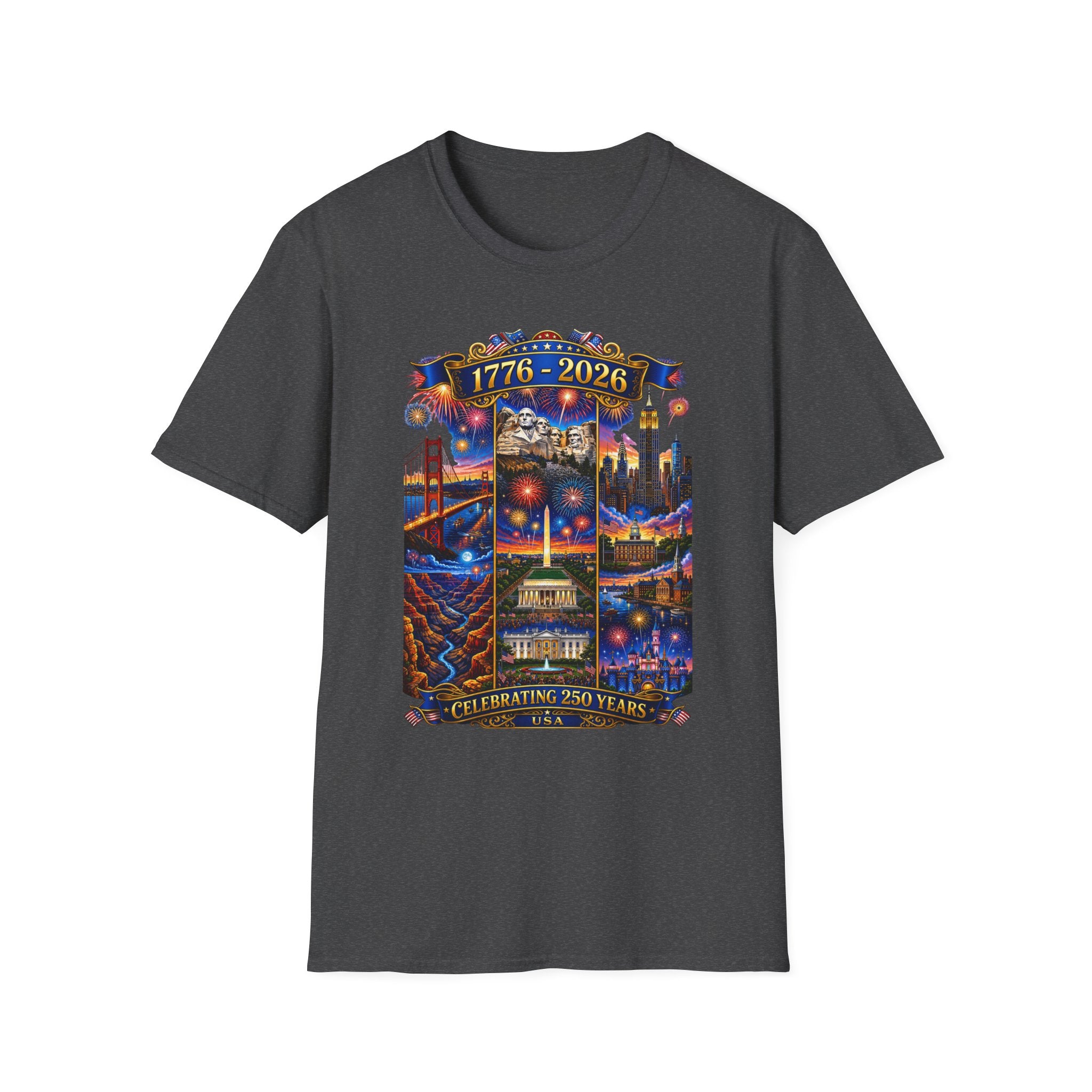 1776–2026 Celebrating 250 Years Patriotic USA Anniversary T-Shirt V2