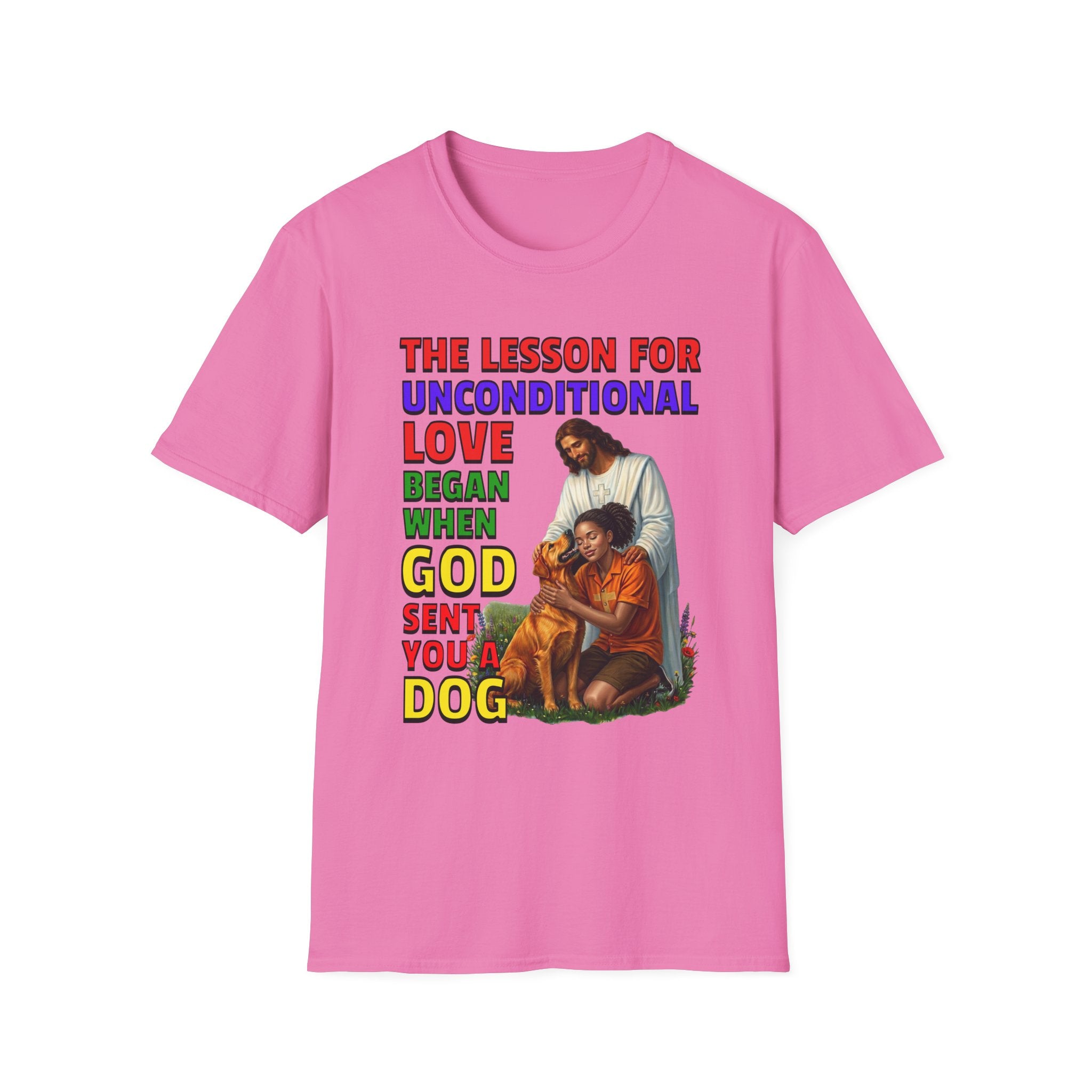 God Sent You A Dog - Young Woman - 1C. Inspirational - Dog Lovers T-shirt