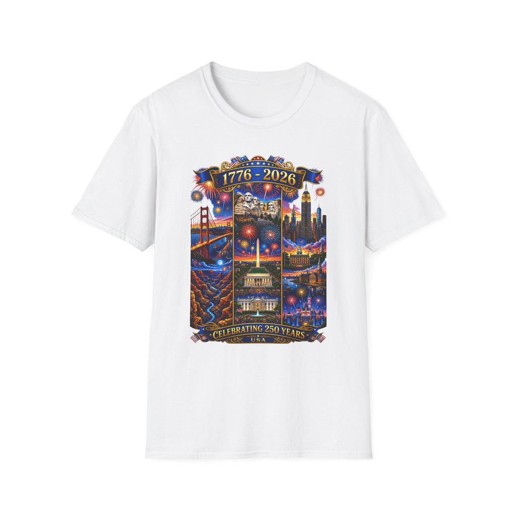 1776–2026 Celebrating 250 Years Patriotic USA Anniversary T-Shirt V2