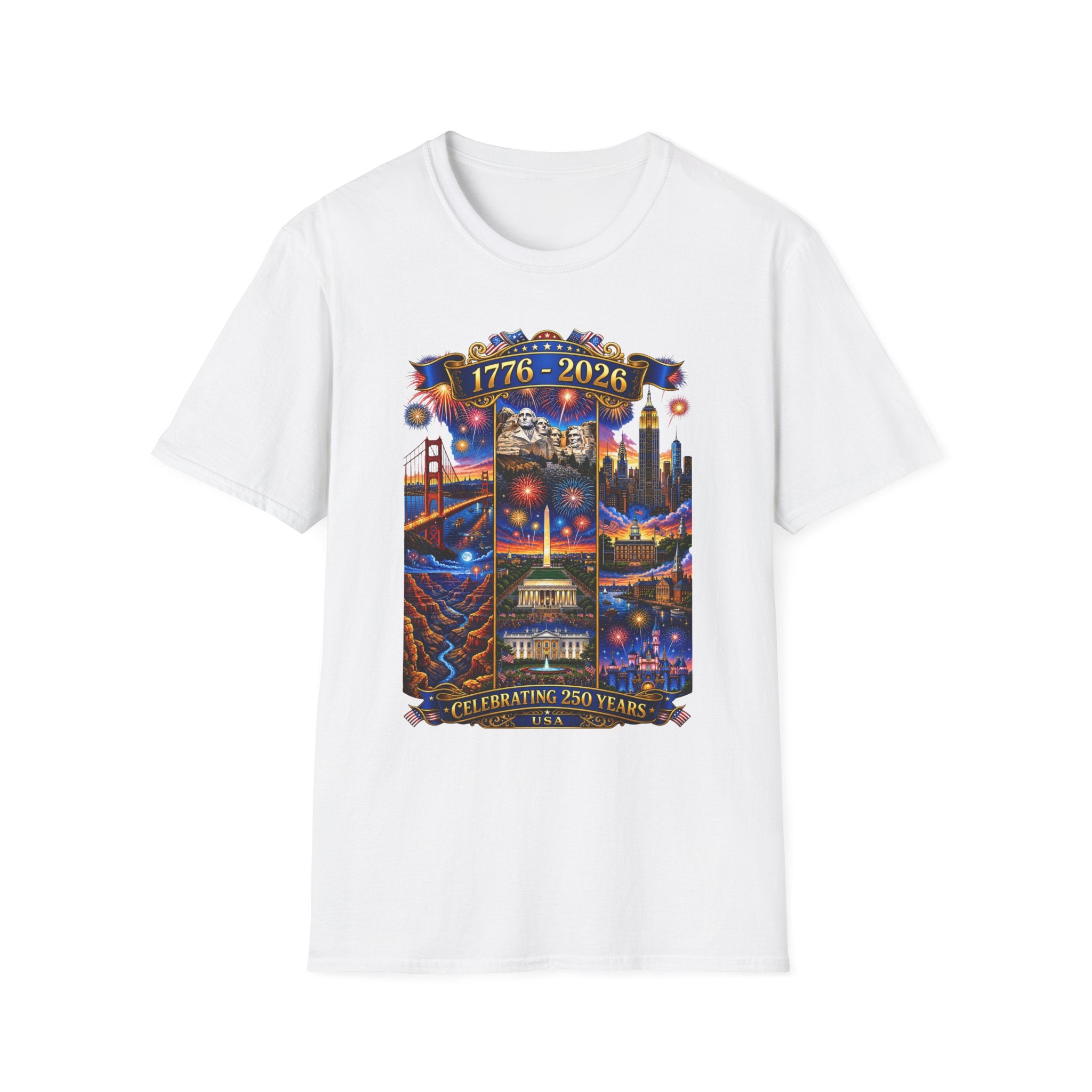 1776–2026 Celebrating 250 Years Patriotic USA Anniversary T-Shirt V2